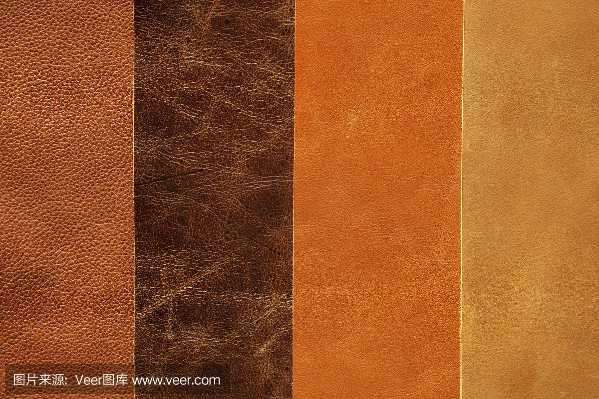 棕色的皮革,真的。从薄皮革、手工制品、手工制品、皮革行业打造产品的概念和理念。